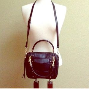 Rebecca minkoff black leather studded bag