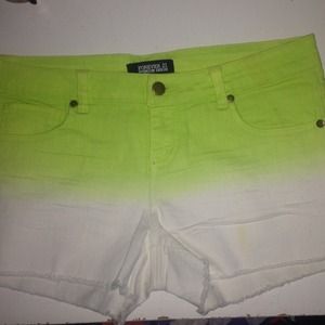 forever21  denim lime shirts
