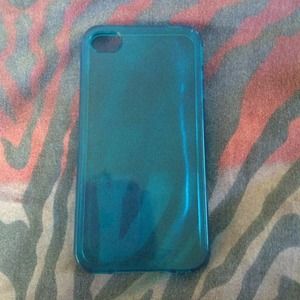 Blue iPhone 4 see thru case