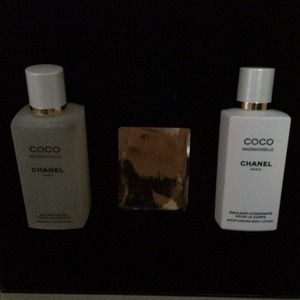 Chanel mademoiselle shower gel and body lotion