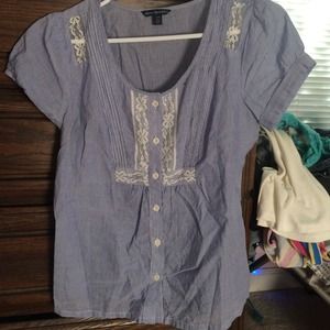 Blue blouse worn only a few times!