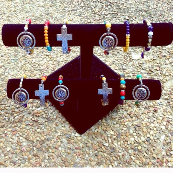 Bohemian Glass Bead Bracelets Lot 🌞 - Picture 3 of 3