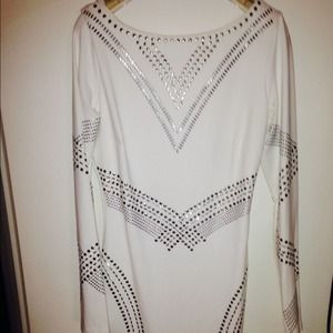 White dinner dress fancy night on the town