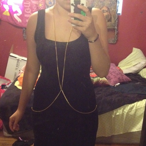 Gold body chain