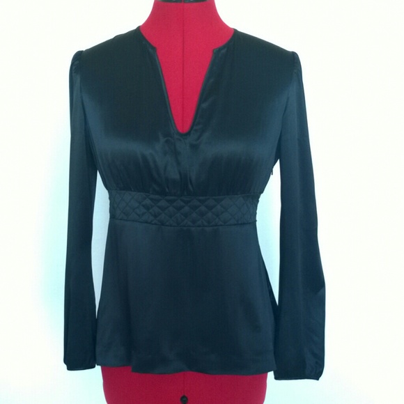 Cynthia Rowley Black Long Sleeved Top