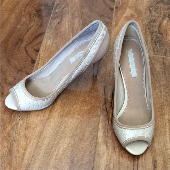 Zara peep toe heels shoes