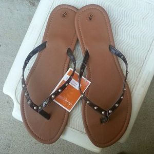 Spiked flip flops