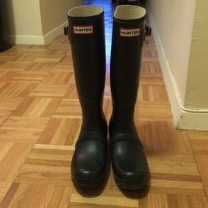 Blue original tall hunter boots