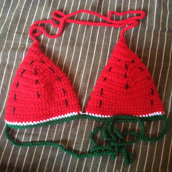 Festival crochet watermelon top - Picture 1 of 1