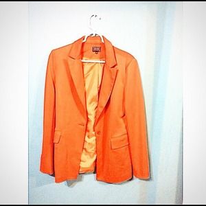 Orange blazer