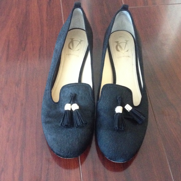 Vero Cuoio oxford flat leather and mohair 8.5