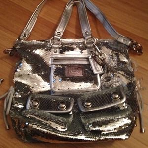 Coach Poppy sequin handbag