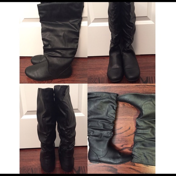 ✨FALL SALE!✨💥BRAND NEW💥 Leatherette Boots- Black