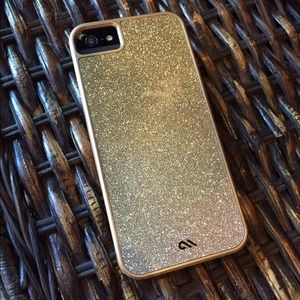 Gold Glitter iPhone 5 case