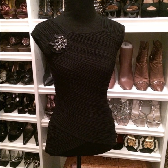 Black Dressy BCBG Top NWT