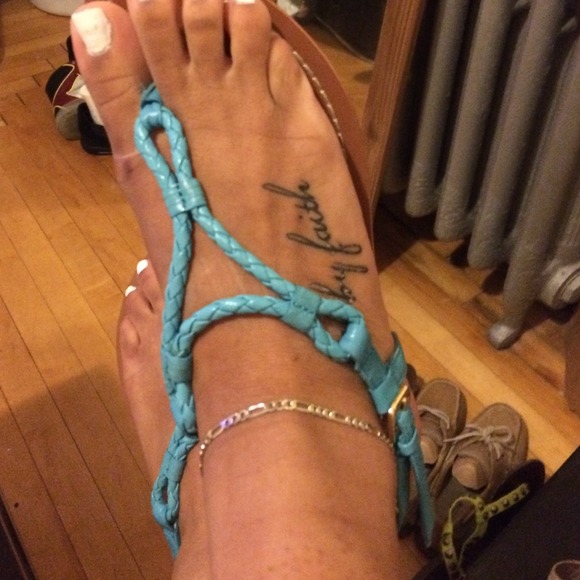 Ralph Lauren blue sandals