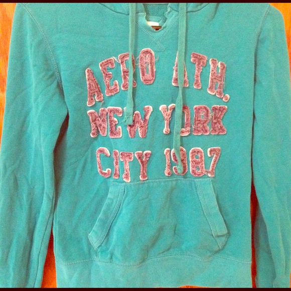 Blue hoodie