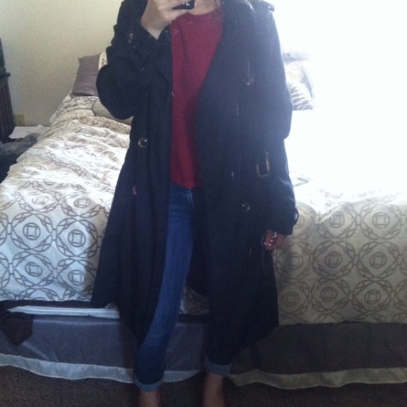 Black trench coat