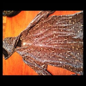 Columbia pullover.  Grey and black