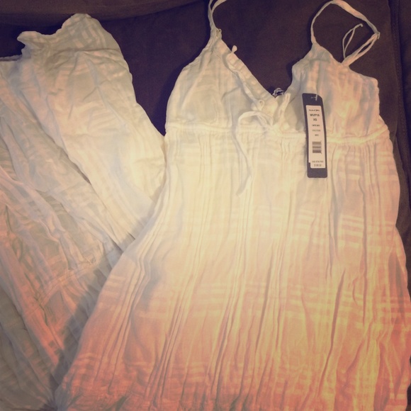 NWT Michael Stars white maxi dress