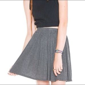 Brandy Melville Heather gray cotton skirt