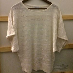 White Top with Dolman Sleeve