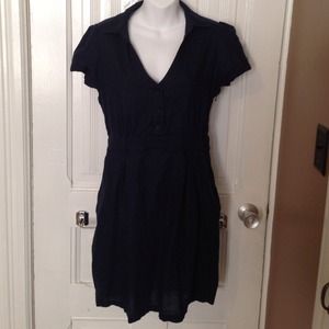 Dark blue dress!