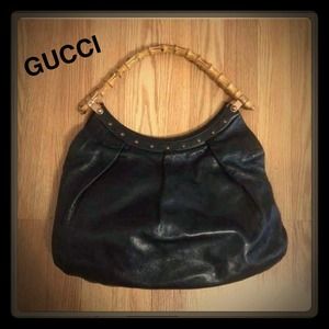 Authentic Tom Ford for GUCCI Tote w/Bamboo Handles