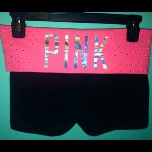 Bedazzled •super cute 😍PINK shorts 💕