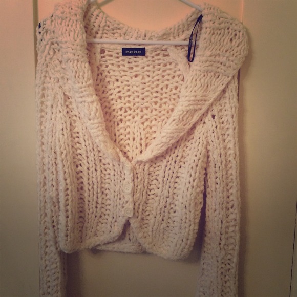 Bebe winter white wool sweater