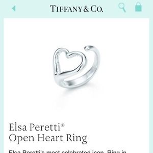 REDUCED Tiffany & Co Elsa Peretti open heart ring