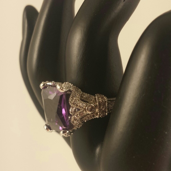 Amethyst Purple Princess Ring
