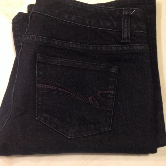 The Limited black stretchy boot cut jeans