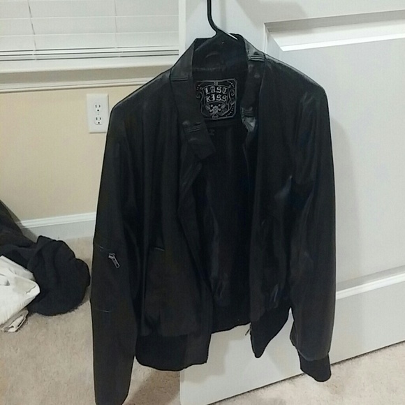 Not real leather jacket