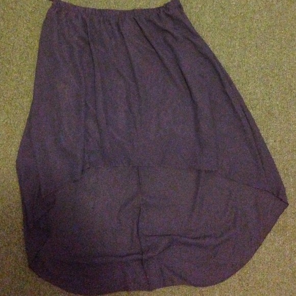 Navy Blue Waterfall Skirt