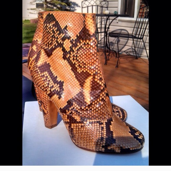 Snake skin boots