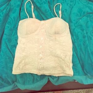 Super cute cream tank top from tillys!