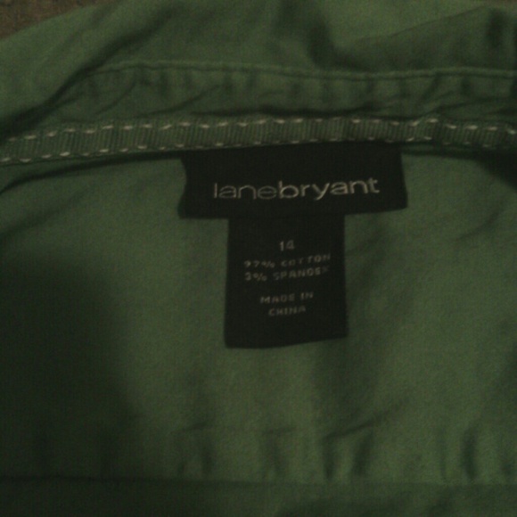 Green Collared Blouse - Picture 2 of 3