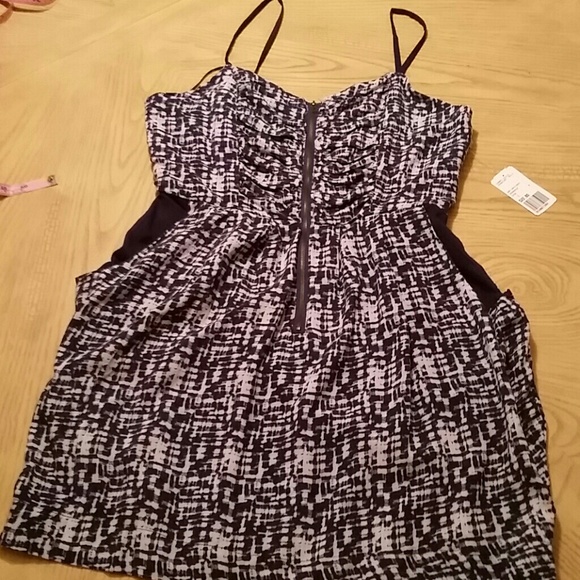 Navy and White Dress