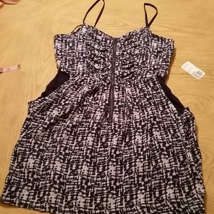 Navy and White Dress