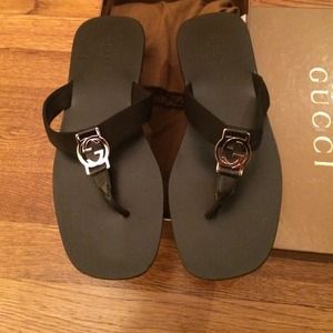 Gucci thong sandals.