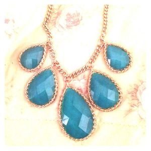 Francesca's turquoise gem necklace