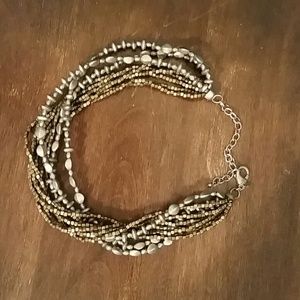 Bronze & Silver Necklace