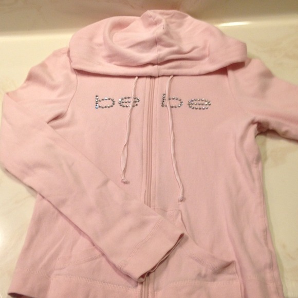 light pink zip up sweater