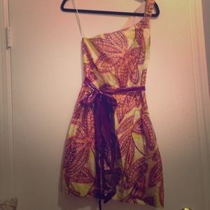 Trina Turk one shoulder dress