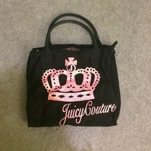 Navy blue and pink juicy couture handbag