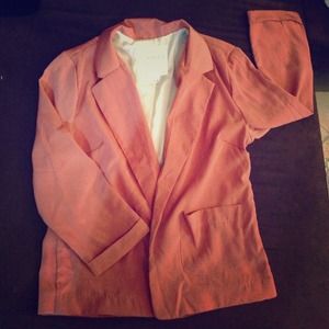 Salmon colored blazer