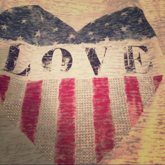 American heart love shirt