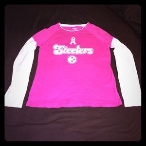 💕🏈Women's Pink NFL Steelers Top!!!!