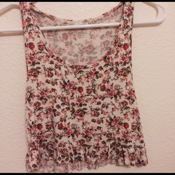 Cute floral crop top